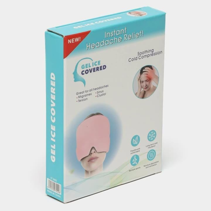 Hot & Cold Migraine Relief Ice Cap | Reusable Headache & Sinus Therapy Mask